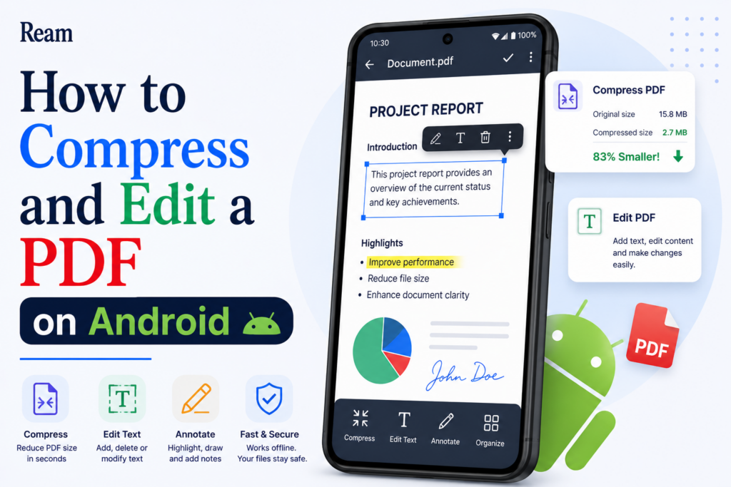 How to Compress and Edit a PDF on Android (No App)