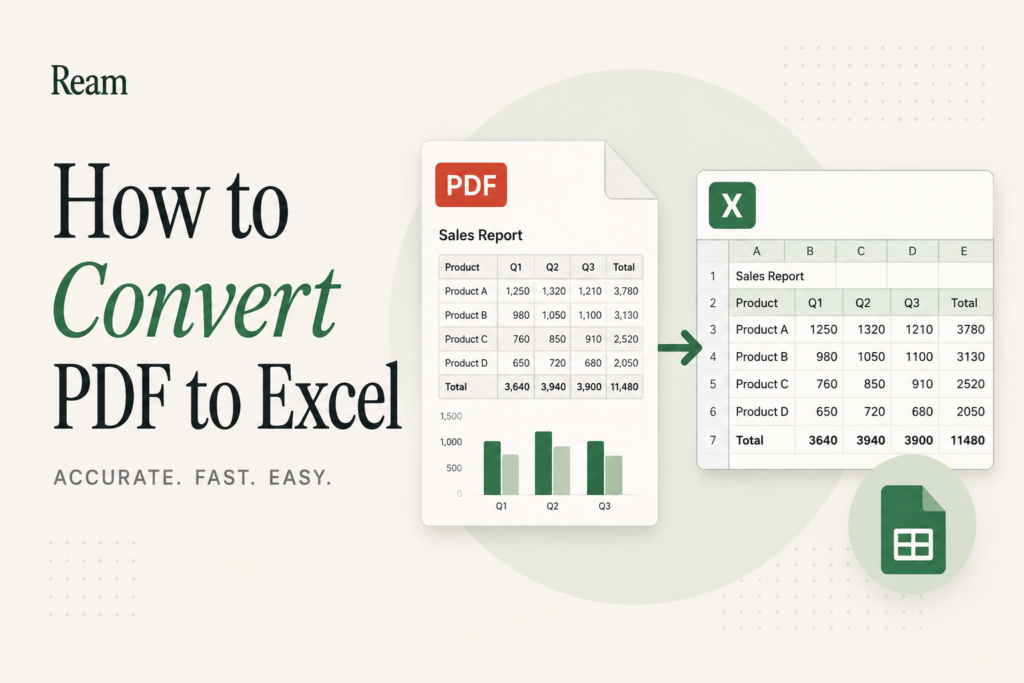 How to Convert PDF to Excel (Tables That Actually Line Up)
