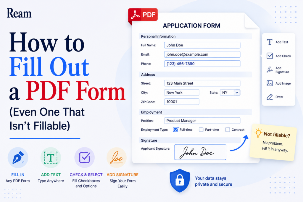 How to Fill Out a PDF Form (Even One That Isn't Fillable)