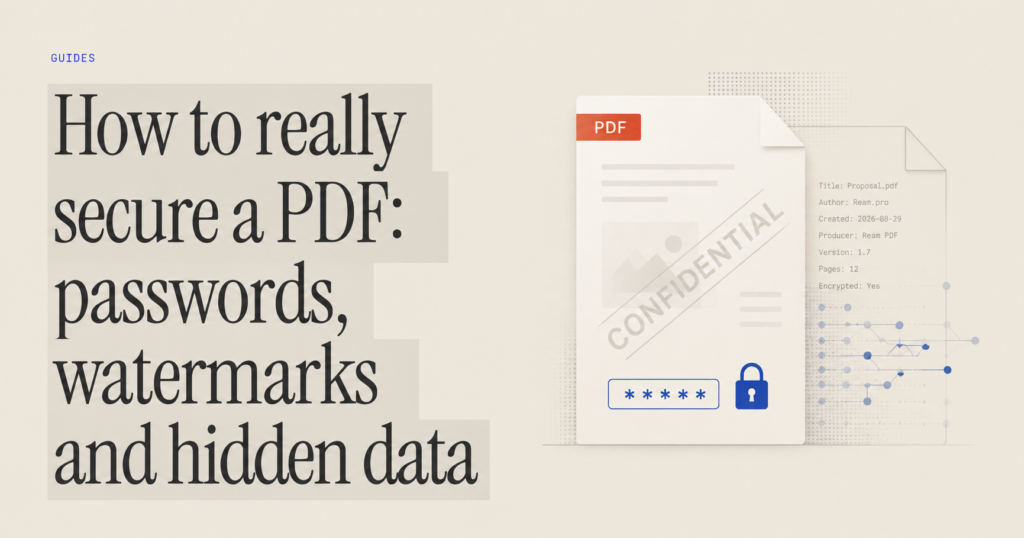 How to really secure a PDF: passwords, watermarks and hidden data