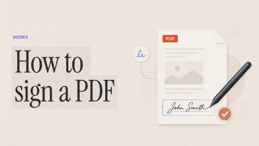 How to Sign a PDF (Fill & Sign) — and What an Electronic Signature Really Is