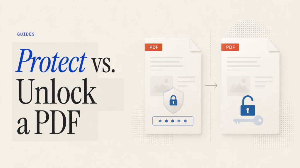 Protect vs. Unlock a PDF: Passwords, Encryption and Permissions Explained