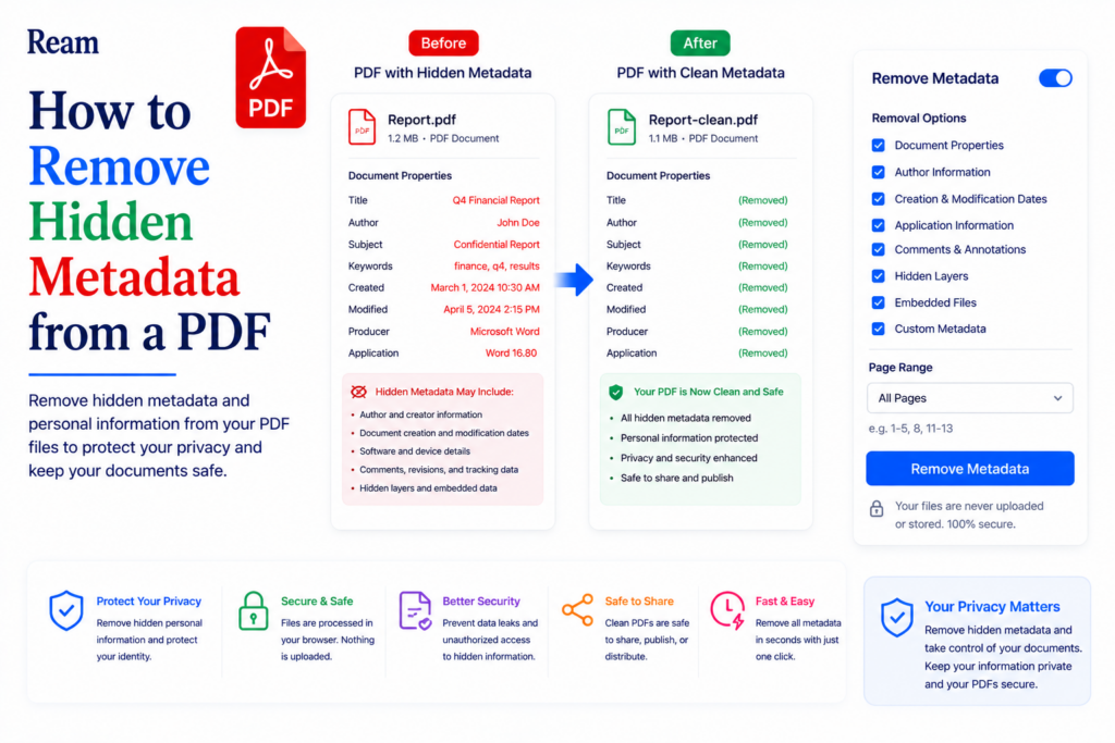 How to Remove Hidden Metadata from a PDF (Before You Share)