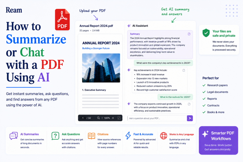 How to Summarize or Chat with a PDF Using AI