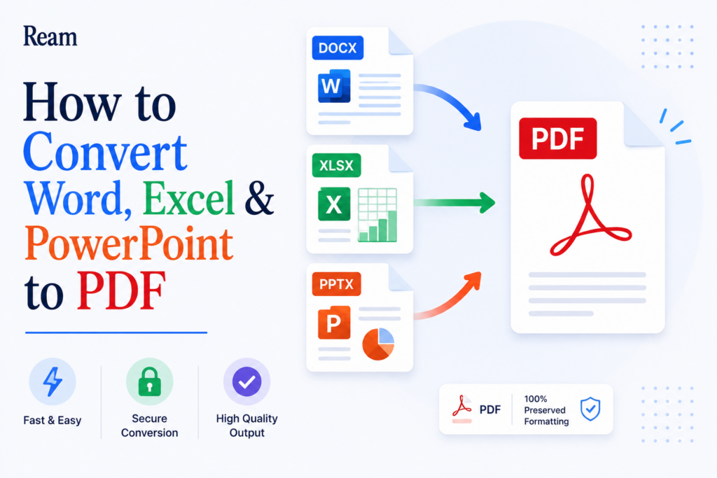 How to Convert Word, Excel & PowerPoint to PDF (Keep Your Formatting)